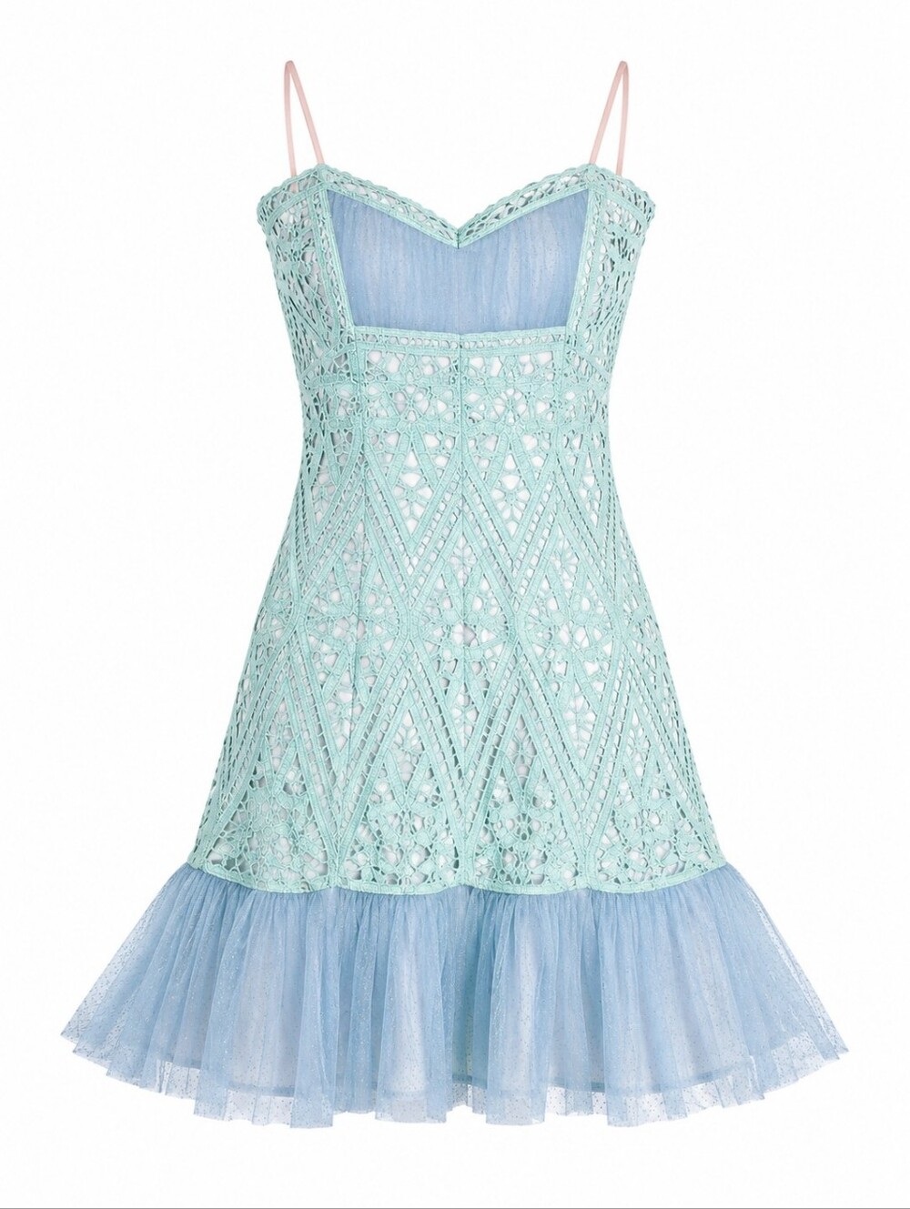 Betsey Johnson Lace Overlay Midi Dress